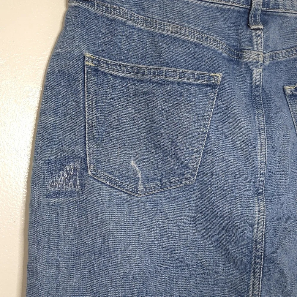 MADEWELL Distressed Casual Utility Denim Mini Skirt, Released Hem Size 29 - Picture 6 of 16